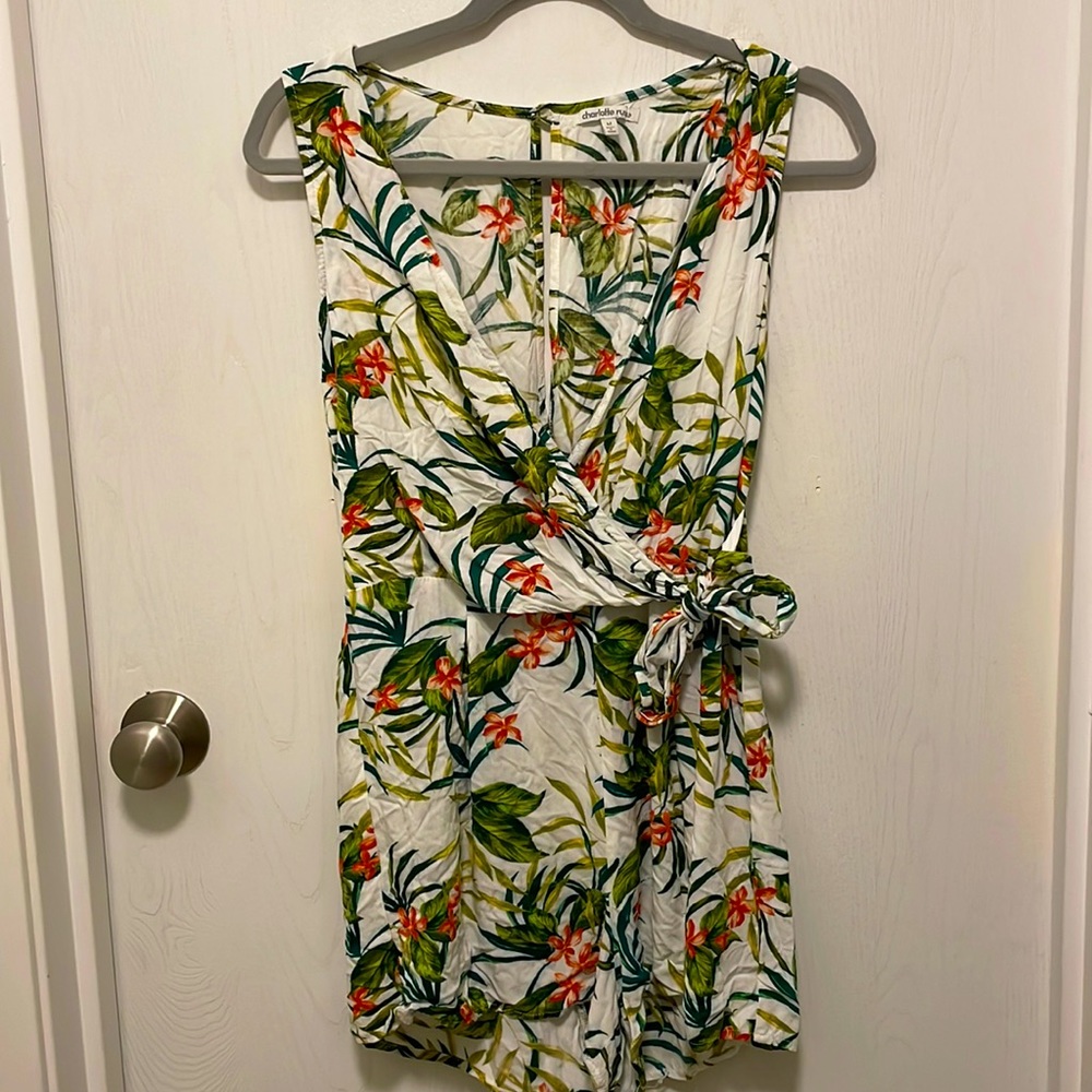 Charlotte Russe Size M Floral Romper
